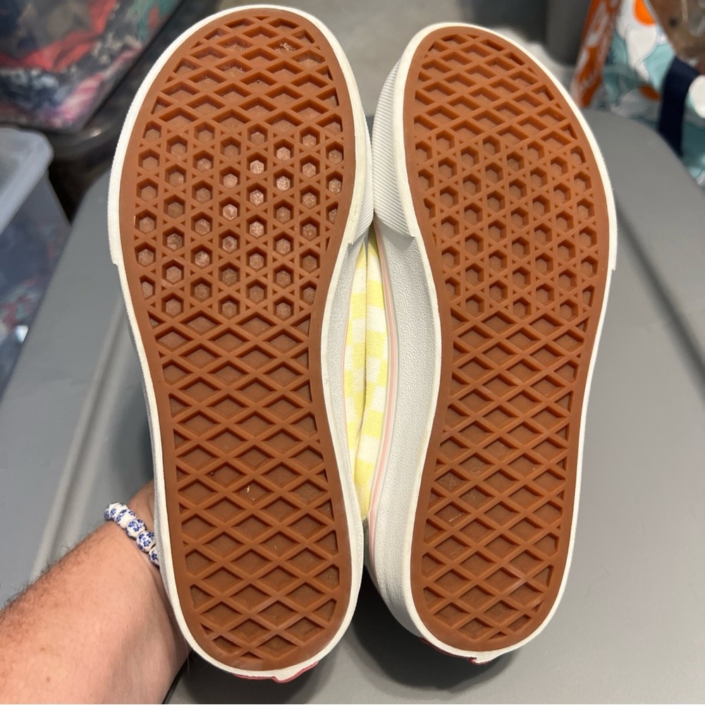 Vans Off The Wall Ward Multi/white Ckrbrd Missy`s Skate Sneakers Sz 4 Pastel - Picture 6 of 8